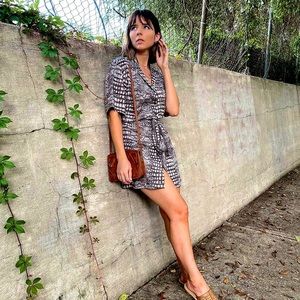 CoutonicStyle Siare Crocodile Pattered Dress